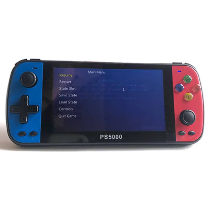 PS5000 Portable Handheld Game Console for PS1/MAME/MD/NES/SNES Video Gaming Modern Portable 5 Inch 3000+ Gaming Console