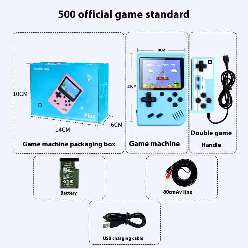 2024 New Gameboy Mini Handheld Game Console Mini Gb Game Console Portable Tf Card 500+Game Boy Birthday Gifts