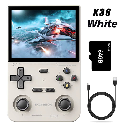 Handheld Game Console 3.5Inch IPS 640X480 Screen 64GB Memory Classic Games Portable Handheld Open Source Game Console