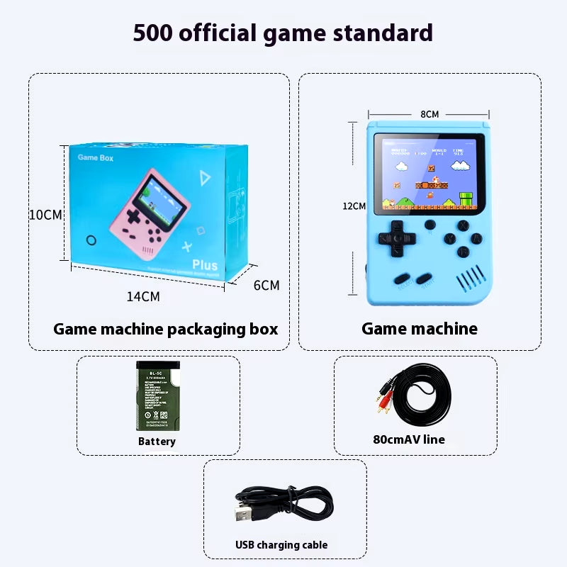 2024 New Gameboy Mini Handheld Game Console Mini Gb Game Console Portable Tf Card 500+Game Boy Birthday Gifts