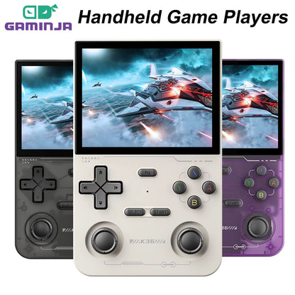 Handheld Game Console 3.5Inch IPS 640X480 Screen 64GB Memory Classic Games Portable Handheld Open Source Game Console