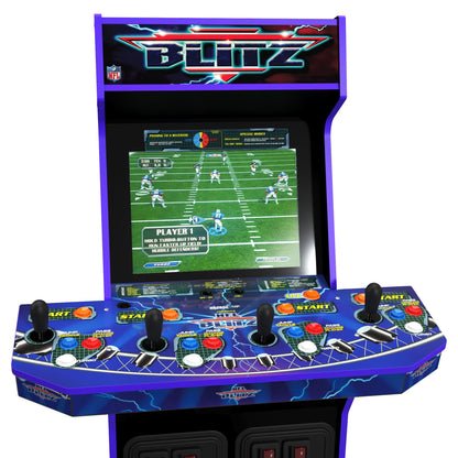 NFL Blitz Legends Arcade Machine 4 Player 5Foot Tall Fullsize Standup Game for Home with Wifi for Online Multipl