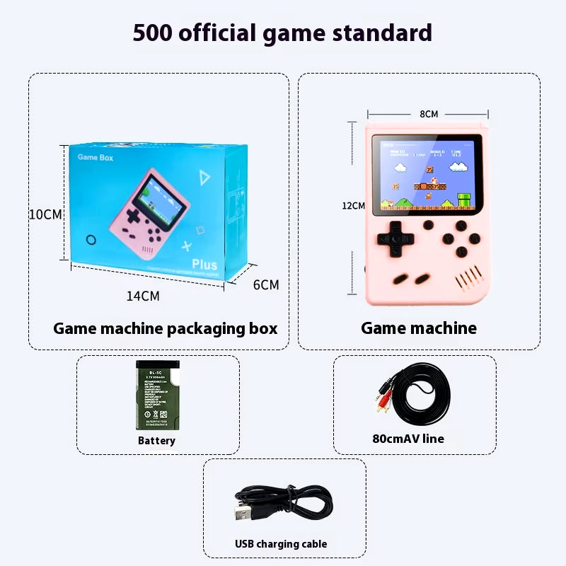 2024 New Gameboy Mini Handheld Game Console Mini Gb Game Console Portable Tf Card 500+Game Boy Birthday Gifts