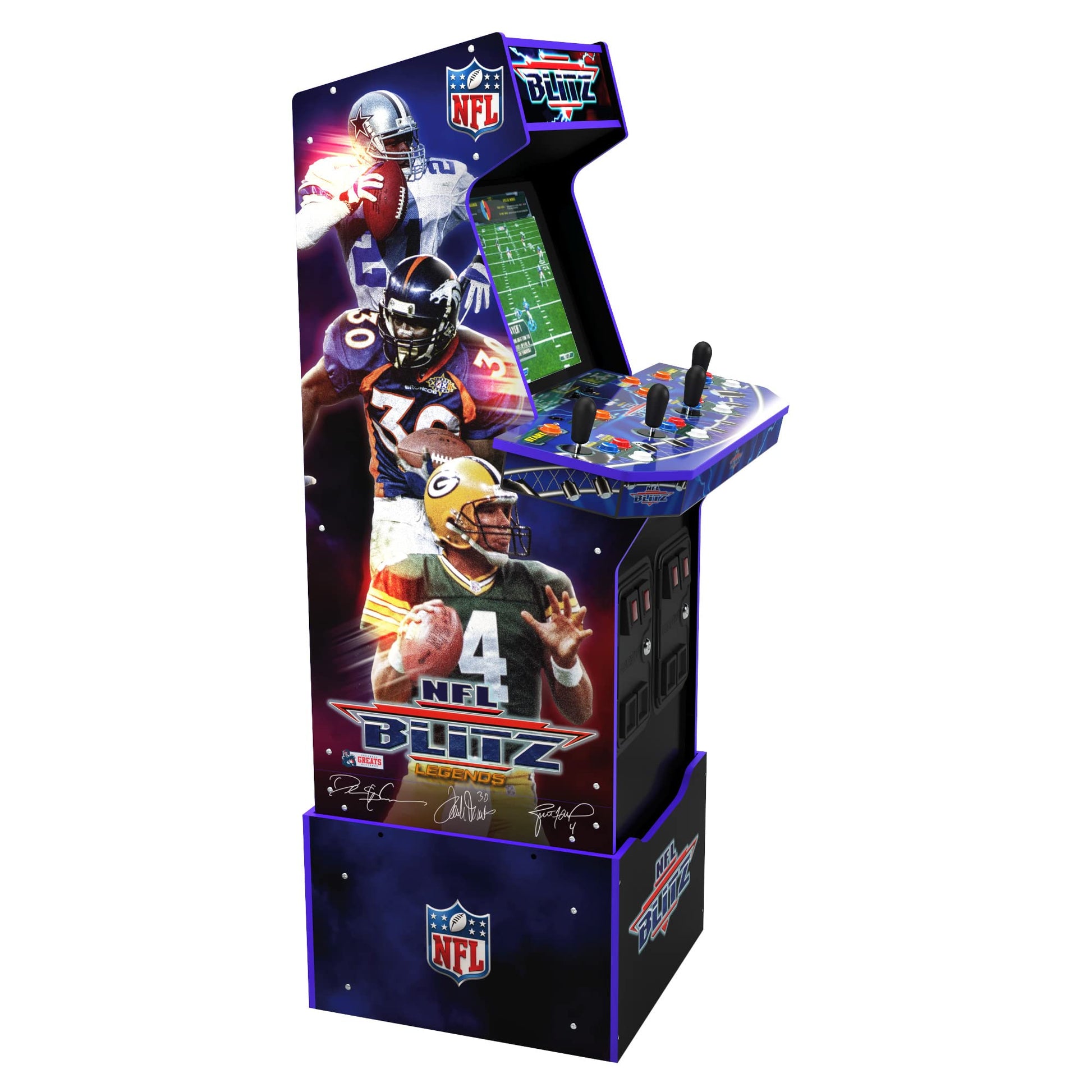 NFL Blitz Legends Arcade Machine 4 Player 5Foot Tall Fullsize Standup Game for Home with Wifi for Online Multipl