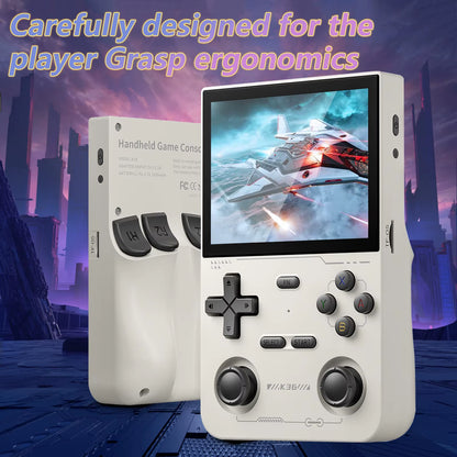 Handheld Game Console 3.5Inch IPS 640X480 Screen 64GB Memory Classic Games Portable Handheld Open Source Game Console